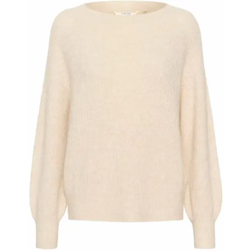 Misty Rose Knit Pullover Sweater , female, Sizes: M - Cream - Modalova