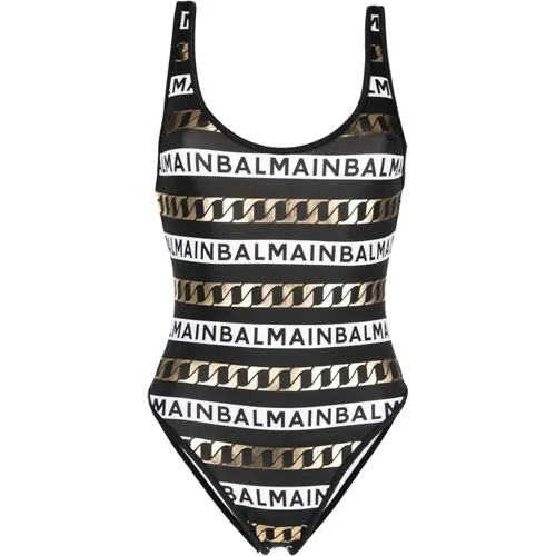 Beachwear , Damen, Größe: L - Balmain - Modalova