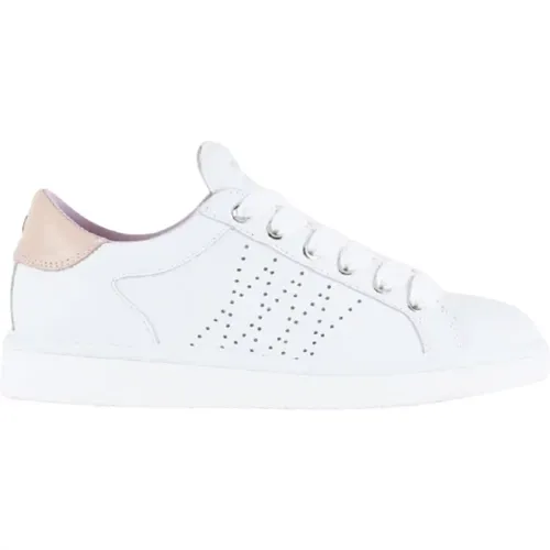 Leather Lace-Up Sneakers , female, Sizes: 8 UK, 5 UK, 6 UK, 4 UK - Panchic - Modalova