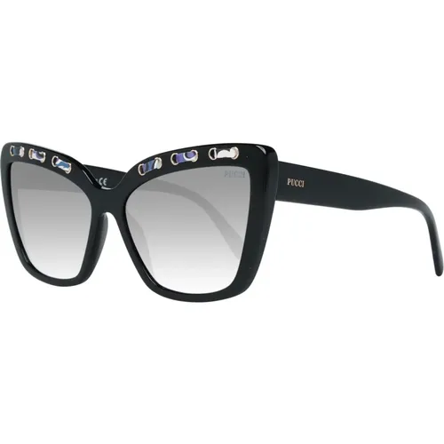 Schwarze Cat Eye Sonnenbrille - EMILIO PUCCI - Modalova