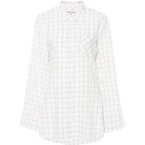 Check Pattern Shirt White , female, Sizes: M - Our Legacy - Modalova