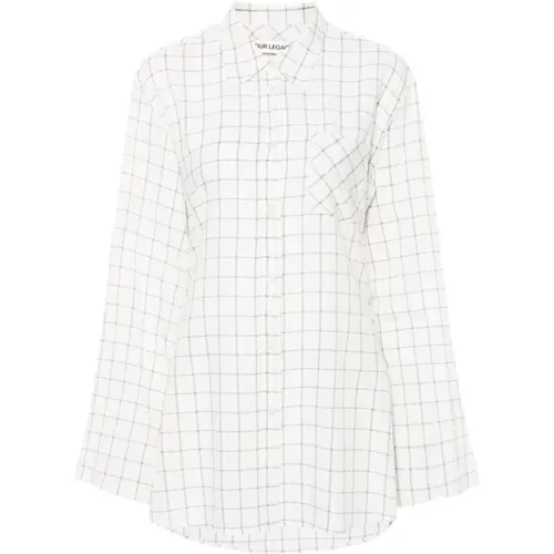 Check Pattern Shirt White , female, Sizes: M, S - Our Legacy - Modalova