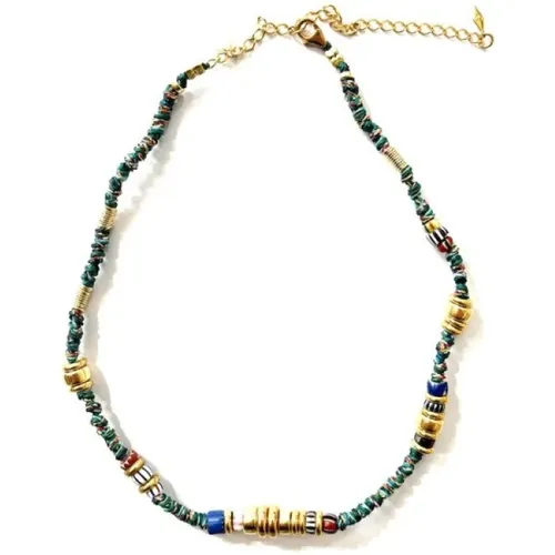 African Beaded Necklace Masai Xxl2 , female, Sizes: ONE SIZE - Gachon Pothier - Modalova