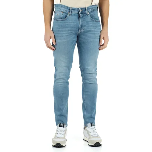 Trousers , male, Sizes: W32, W33, W31 - Tommy Jeans - Modalova