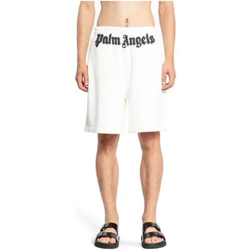 Classic Logo Sweatshorts Black , male, Sizes: 2XL, XS - Palm Angels - Modalova