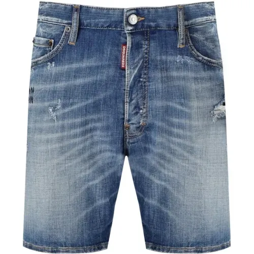 Marine Light Bermuda Short , male, Sizes: S, M, L - Dsquared2 - Modalova