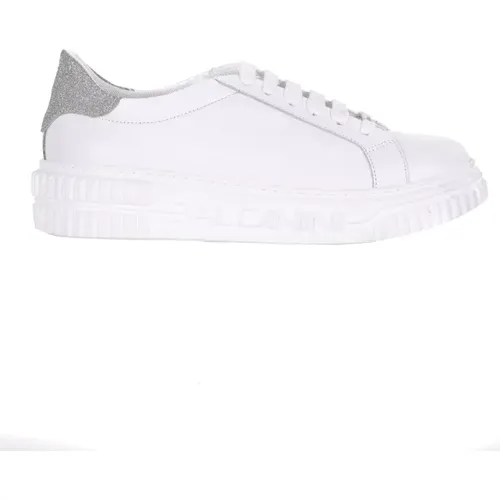 Weiße Sneakers , Damen, Größe: 39 1/2 EU - Baldinini - Modalova