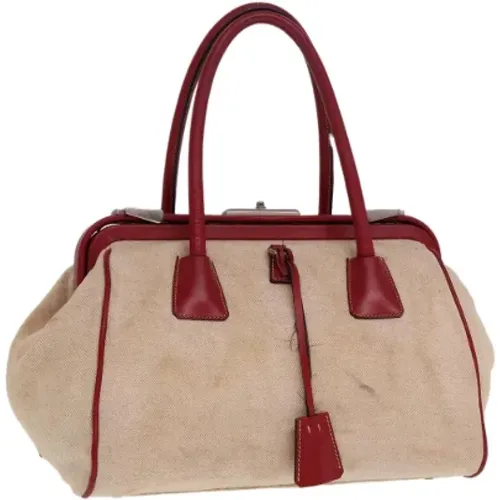 Pre-owned Canvas handbags , female, Sizes: ONE SIZE - Prada Vintage - Modalova