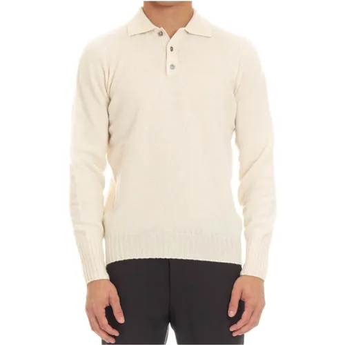 Polo Pullover Creme , Herren, Größe: 2XL - Drumohr - Modalova