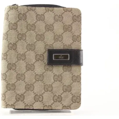 Canvas Geldbörse mit Datumscode - Gucci Vintage - Modalova