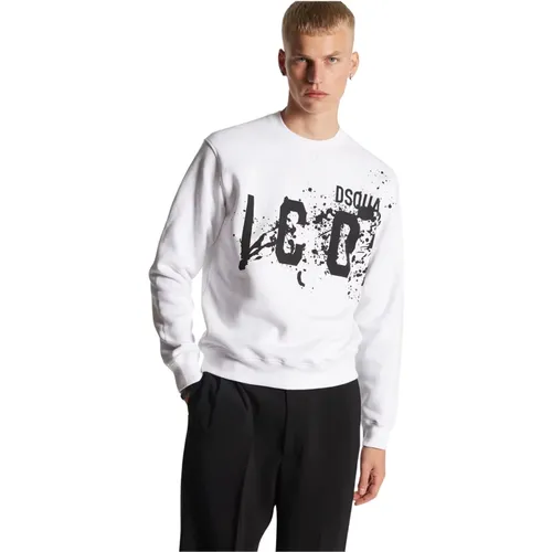 Felpas Stylish Sweatshirt , male, Sizes: L, XL, 2XL - Dsquared2 - Modalova