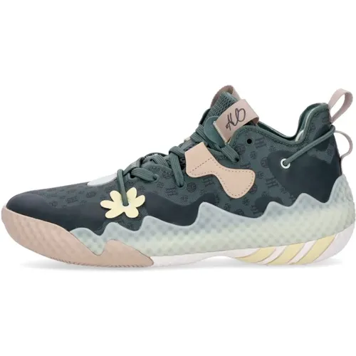 Harden Vol. 6 Laufschuhe Grau/Gelb/Grün , Herren, Größe: 41 1/3 EU - Adidas - Modalova