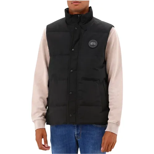 Schwarzes Label Stilvolle Monochrome Daunenweste - Canada Goose - Modalova