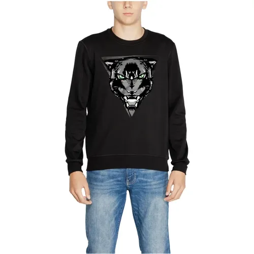 Schwarzer Print Sweatshirt Herren Herbst/Winter , Herren, Größe: L - Antony Morato - Modalova