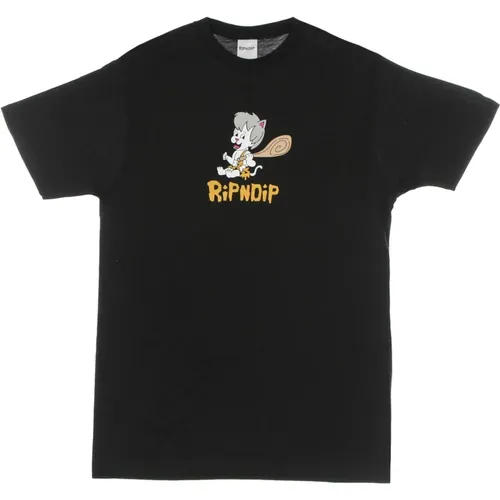 Men's Tee with Logo Print , male, Sizes: S, L, M - Ripndip - Modalova