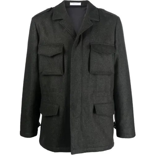 Green Wool Field Jacket , male, Sizes: M, XL, 2XL, L - Boglioli - Modalova