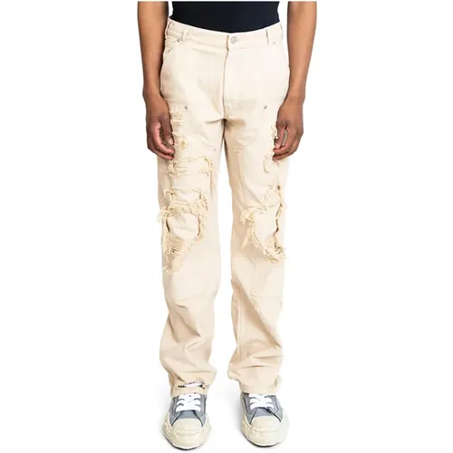 Ripped Carpenter Jeans Off- , male, Sizes: L, XL - 1017 Alyx 9SM - Modalova