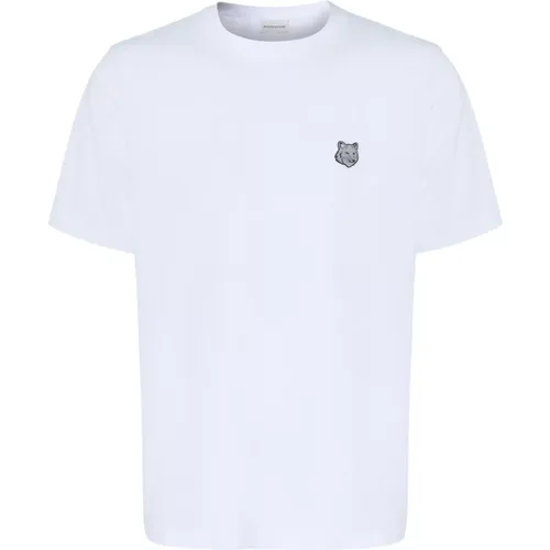 T-Shirts , male, Sizes: L - Maison Kitsuné - Modalova