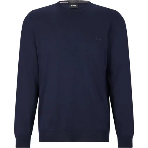 Wool Crewneck Sweater , male, Sizes: 2XL - Hugo Boss - Modalova