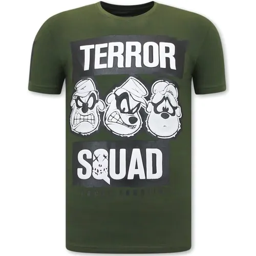 T-Shirt mit Aufdruck Beagle Boys Squad , Herren, Größe: S - Local Fanatic - Modalova