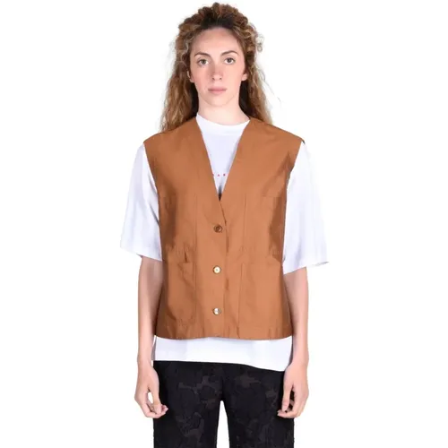 Cotton Blend Waistcoat , female, Sizes: M, XS, S - Barena Venezia - Modalova