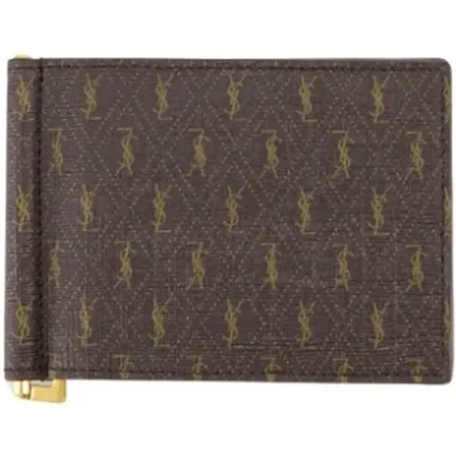 Monogrammed Wallet , male, Sizes: ONE SIZE - Saint Laurent - Modalova