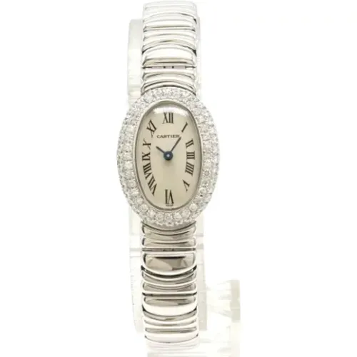 Pre-owned Gold watches , female, Sizes: ONE SIZE - Cartier Vintage - Modalova