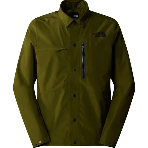 Forest Olive Tech Overshirt , male, Sizes: S, M, L - The North Face - Modalova