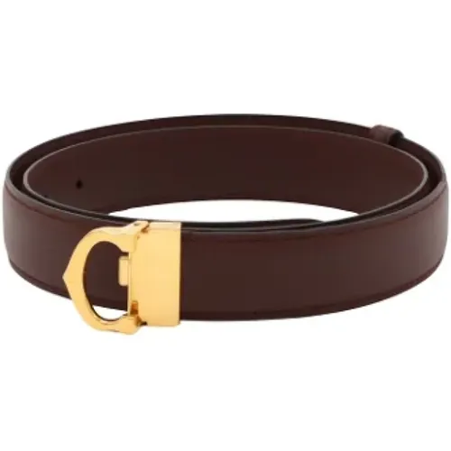 Pre-owned Leather belts , male, Sizes: ONE SIZE - Cartier Vintage - Modalova