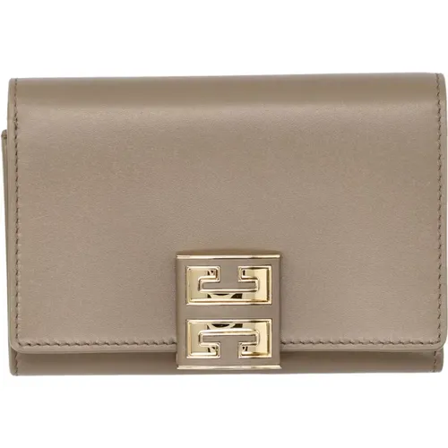 Taupe 4G Medium Flap Wallet , female, Sizes: ONE SIZE - Givenchy - Modalova