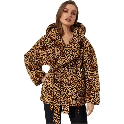 Panther-Print Kapuzenjacke - Norma Kamali - Modalova