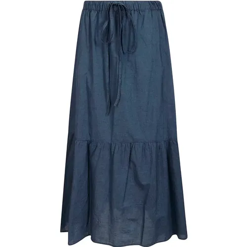 Flared High-Waisted Skirt , female, Sizes: S, XS, 2XS - Aspesi - Modalova