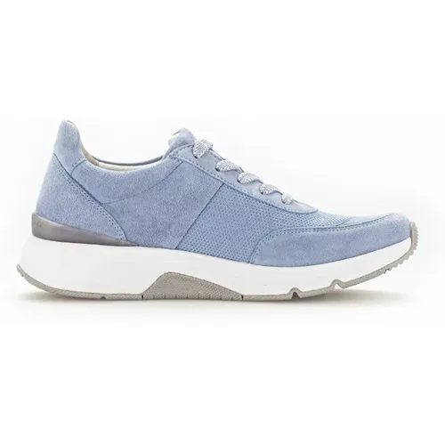 Modischer Walking Sneaker - Blau , Damen, Größe: 38 1/2 EU - Gabor - Modalova