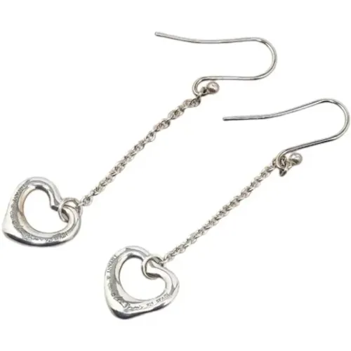 Pre-owned Silver earrings , female, Sizes: ONE SIZE - Tiffany & Co. Pre-owned - Modalova