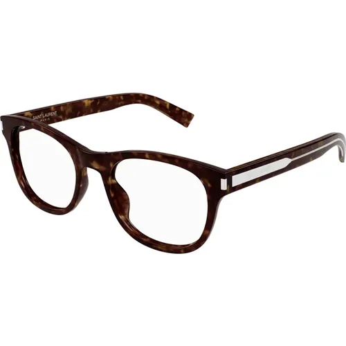 Fashion Eyeglasses SL 663 Black , unisex, Sizes: 55 MM - Saint Laurent - Modalova