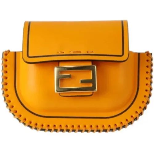 Pre-owned Leather clutches , female, Sizes: ONE SIZE - Fendi Vintage - Modalova