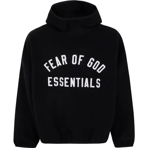 Schwarzer Gebürsteter Hoodie , Herren, Größe: S - Fear Of God - Modalova