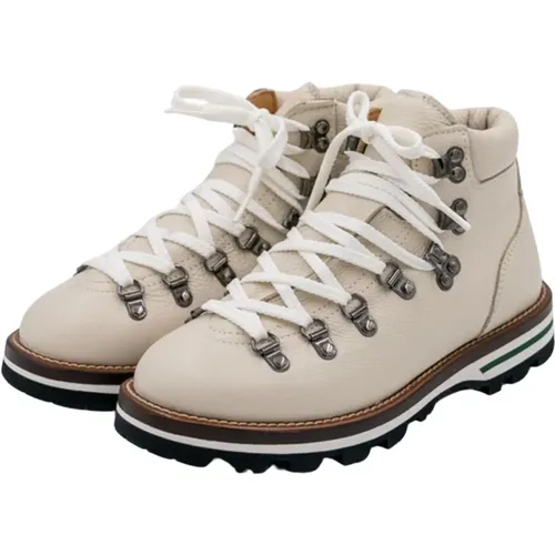 White Leather Cortina Pedula , female, Sizes: 6 UK - Monpiz - Modalova