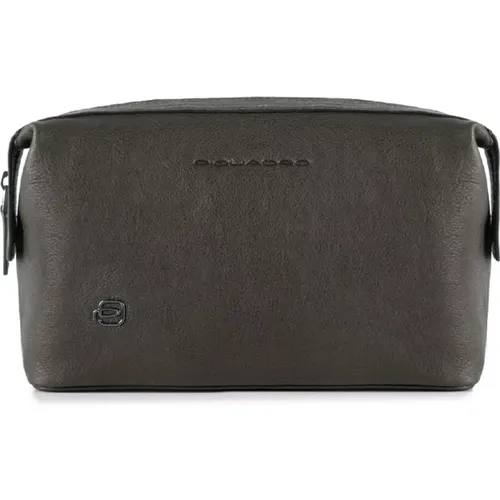 Dark Beauty Case Leather Polyester , unisex, Sizes: ONE SIZE - Piquadro - Modalova