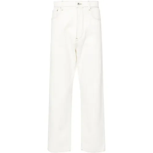 Jeans with Embroidery and Contrasting Stitching , male, Sizes: W30, W31 - Kenzo - Modalova