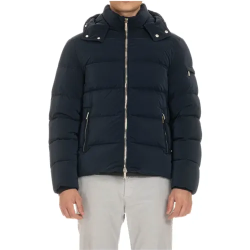 Blaue Bomberjacke Brett-Os Stil - Moorer - Modalova