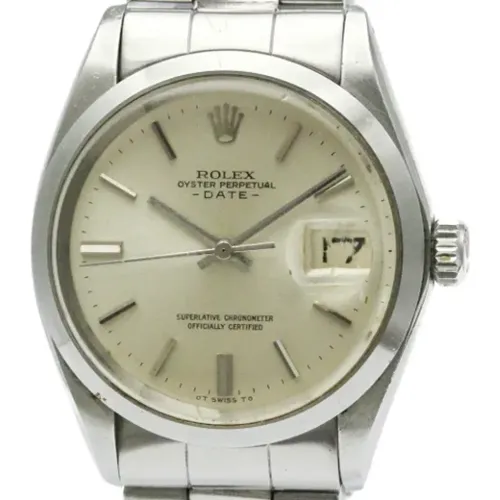 Pre-owned Stainless Steel watches , male, Sizes: ONE SIZE - Rolex Vintage - Modalova