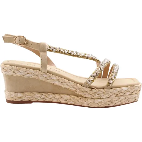 Chic Wedge Sandals , female, Sizes: 7 UK, 5 UK - Alma en Pena - Modalova