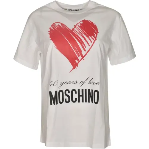 Trendy T-shirts and Polos , female, Sizes: S, M, XS - Moschino - Modalova