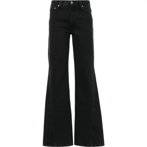 Schwarze Jeans mit geradem Bein , Damen, Größe: W26 - A.P.C. - Modalova