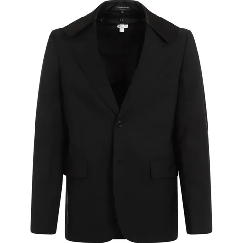 Wool Jacket Peak Lapel , male, Sizes: S, M - Comme des Garçons - Modalova