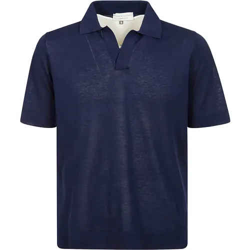 Half-sleeved Cotton Polo Shirt , male, Sizes: 3XL, XL, L - Filippo De Laurentiis - Modalova