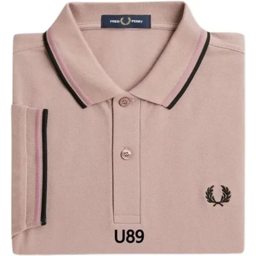 Rosa U89 Twin Tipped Hemd , Herren, Größe: S - Fred Perry - Modalova