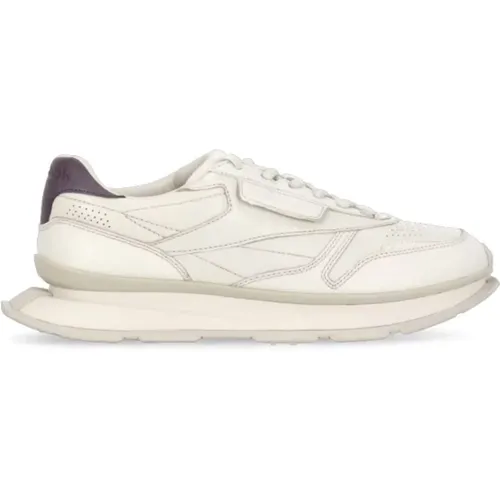 Ivory Leder Sneakers Runde Spitze - Reebok - Modalova