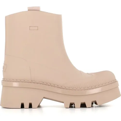TPU Boots with Round Toe and Chunky Sole , female, Sizes: 7 UK - Chloé - Modalova
